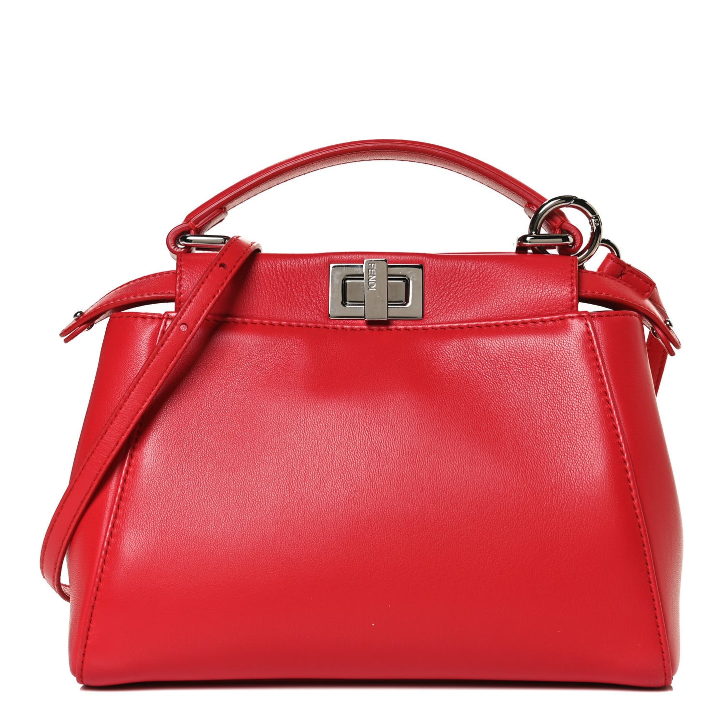 Nappa Mini Peekaboo Iconic Satchel Fiamma