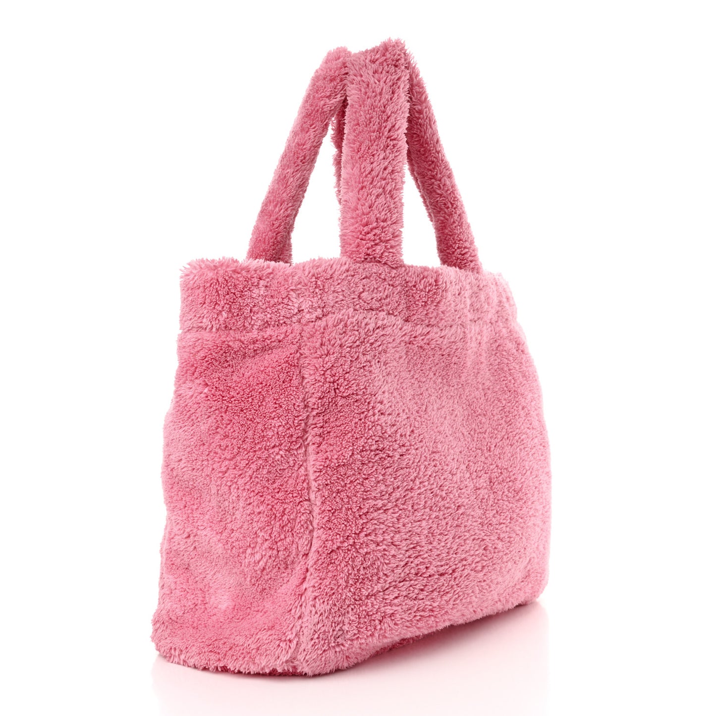 Terry Cloth Tote Bag Petalo Black