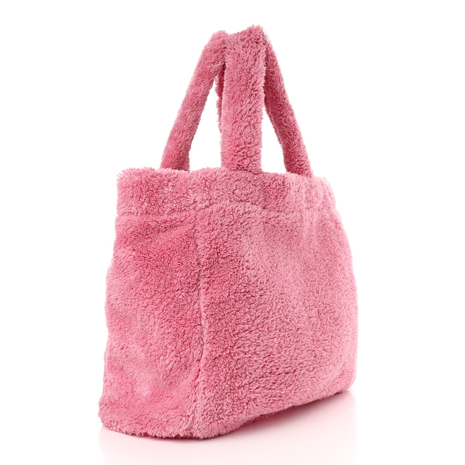 Prada Terry Cloth Tote Bag Petalo Black 3 of 13