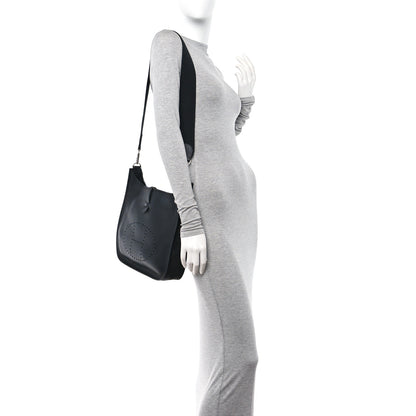 Hermes Taurillon Clemence Evelyne PM Black 2 of 11