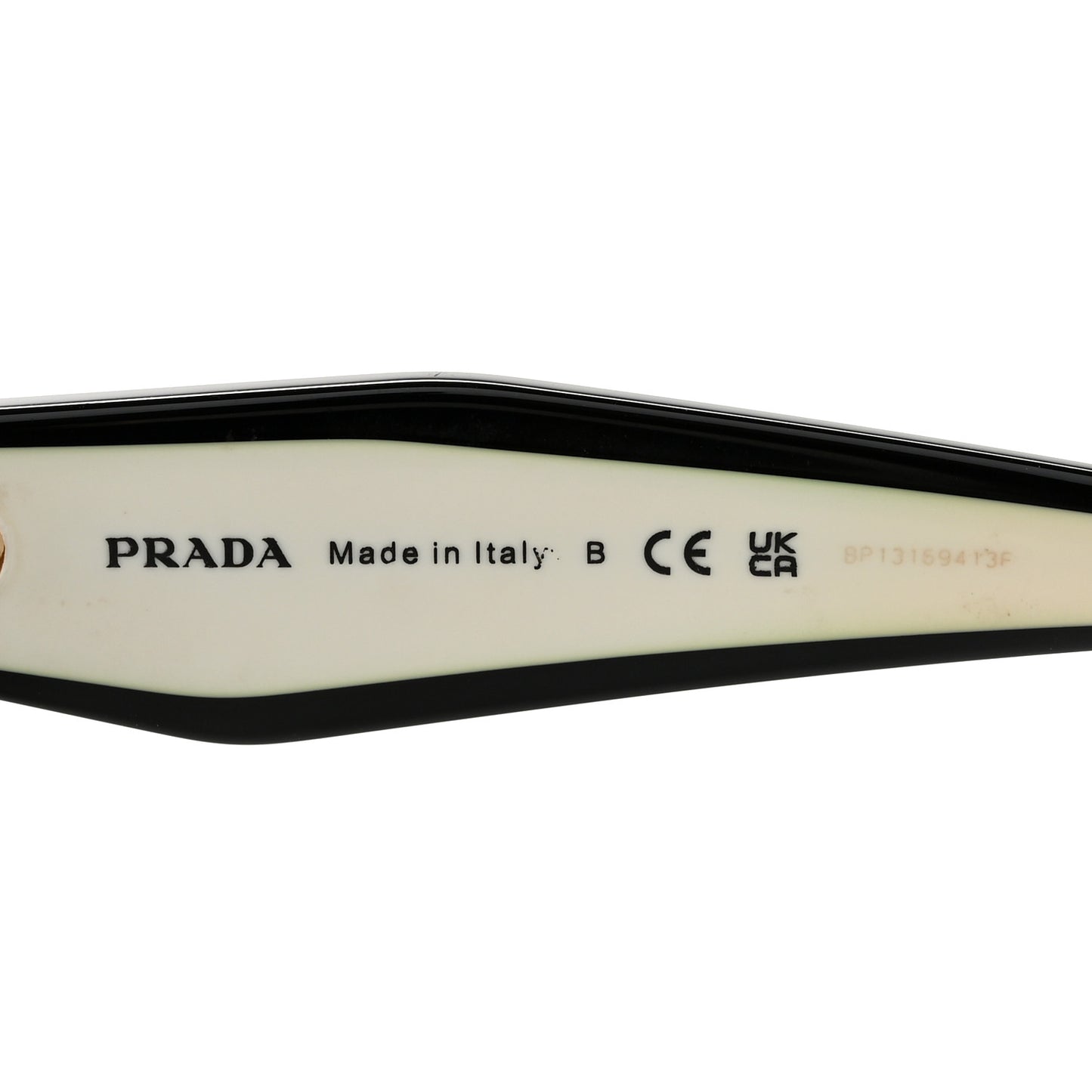 Acetate Sunglasses SPR 14W Black White