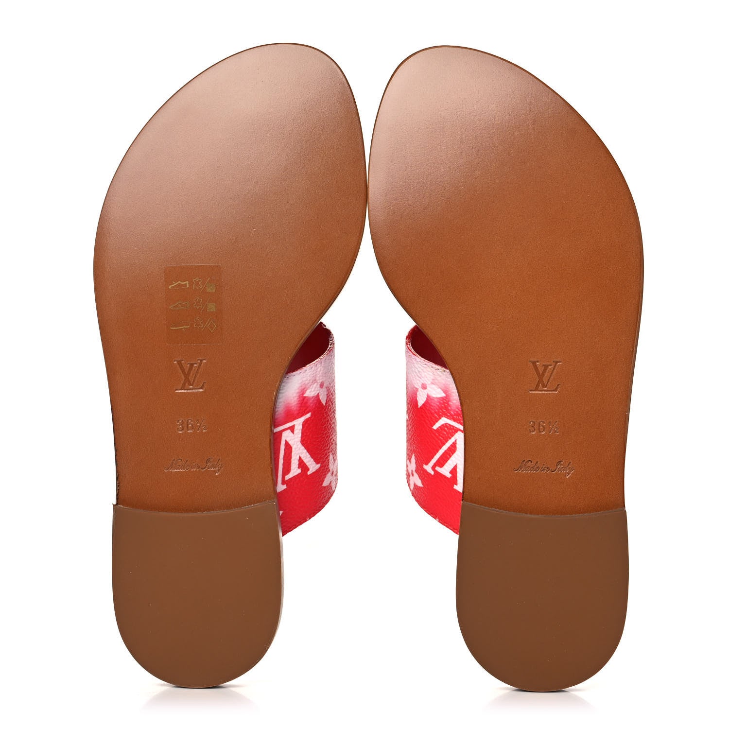 Louis Vuitton Monogram Escale Palma Sandals 36 Rouge 5 of 9