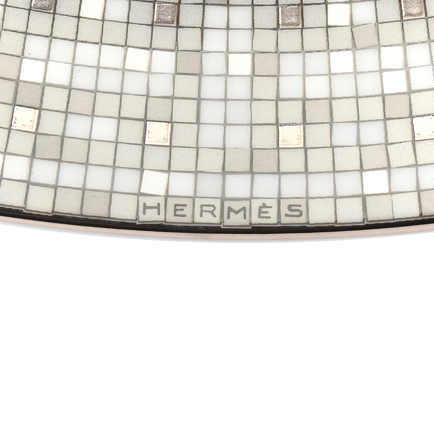 Hermes Porcelain Mosaique au 24 Platine Tart Platter 4 of 4