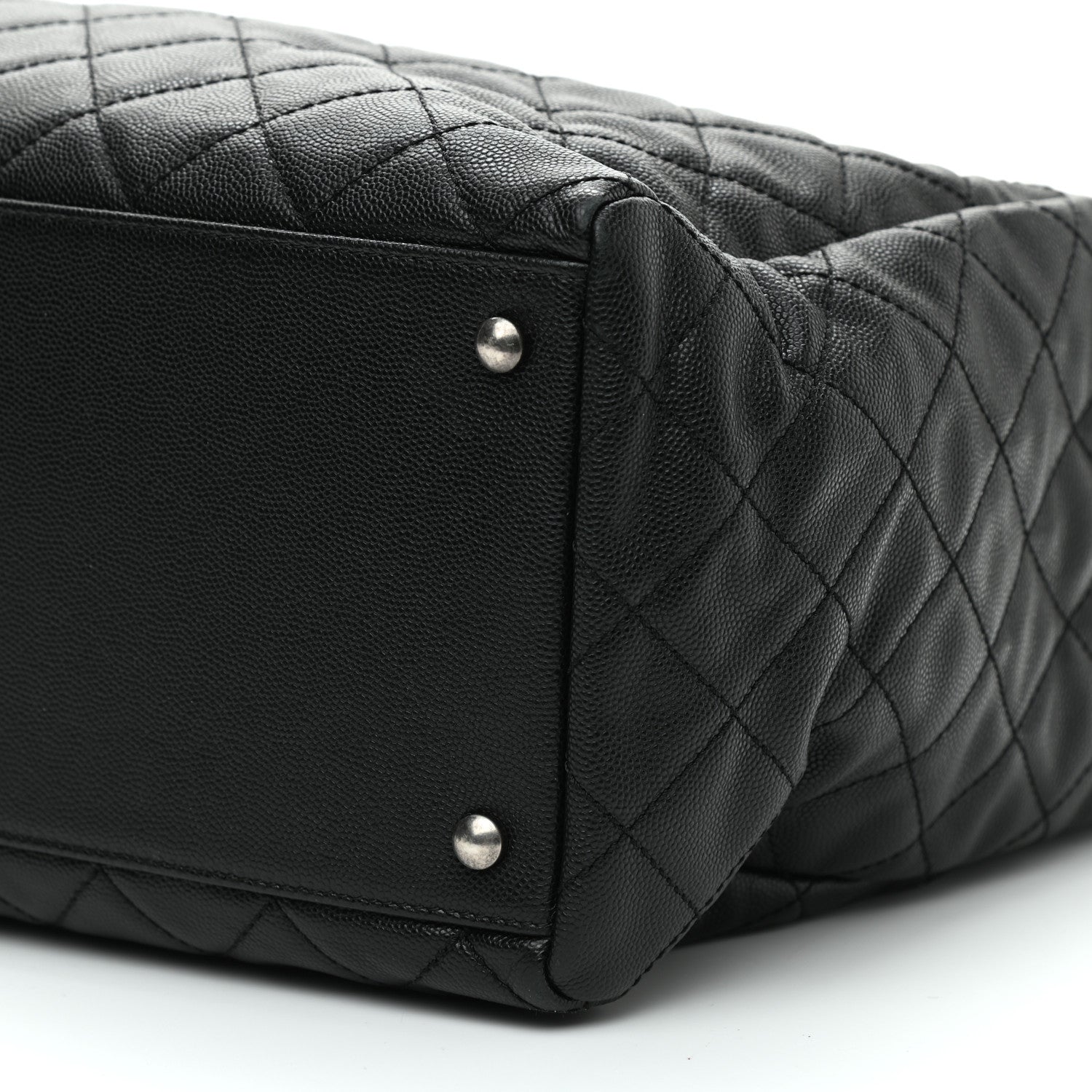 Chanel Caviar Quilted Large Coco Handle Shopping Tote Black 11 of 12