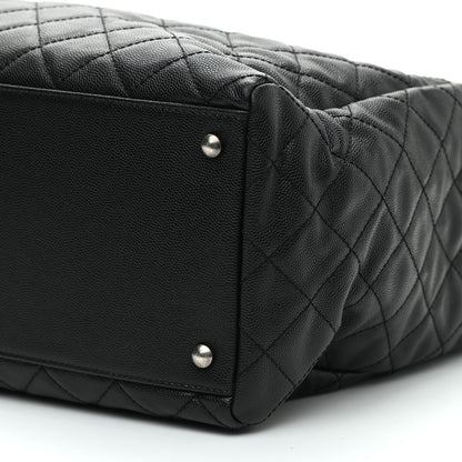 Chanel Caviar Quilted Large Coco Handle Shopping Tote Black 11 of 12