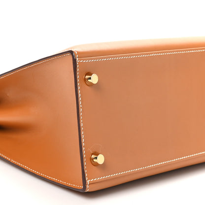 Hermes Veau Butler Kelly Sellier 28 Naturel Sable 9 of 11