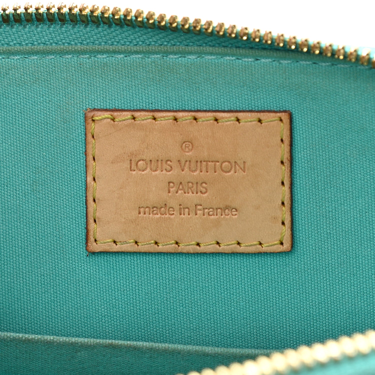 Louis Vuitton Vernis Alma BB Blue Lagon 5 of 12