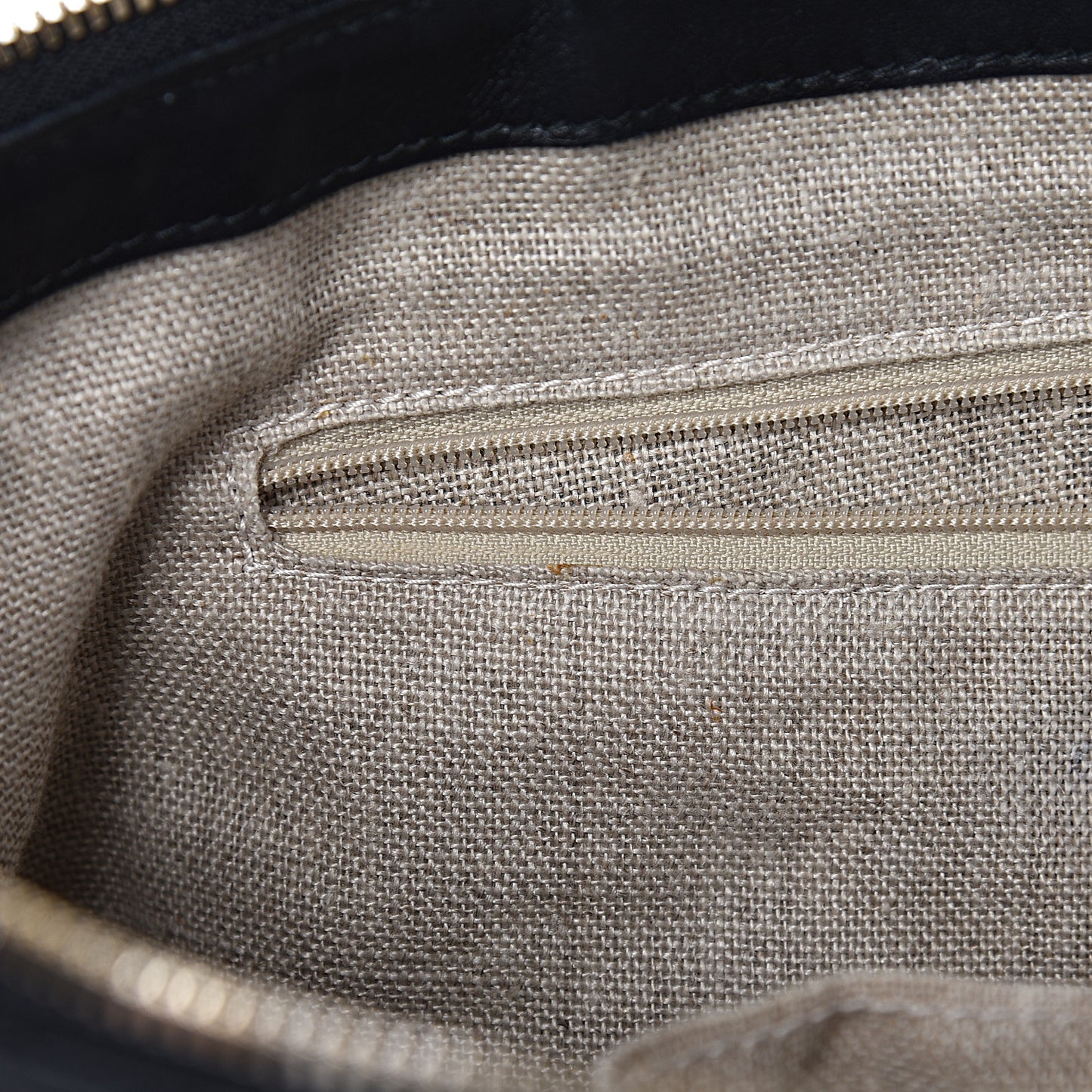 Soft Microguccissima Medium Zippered Satchel Black