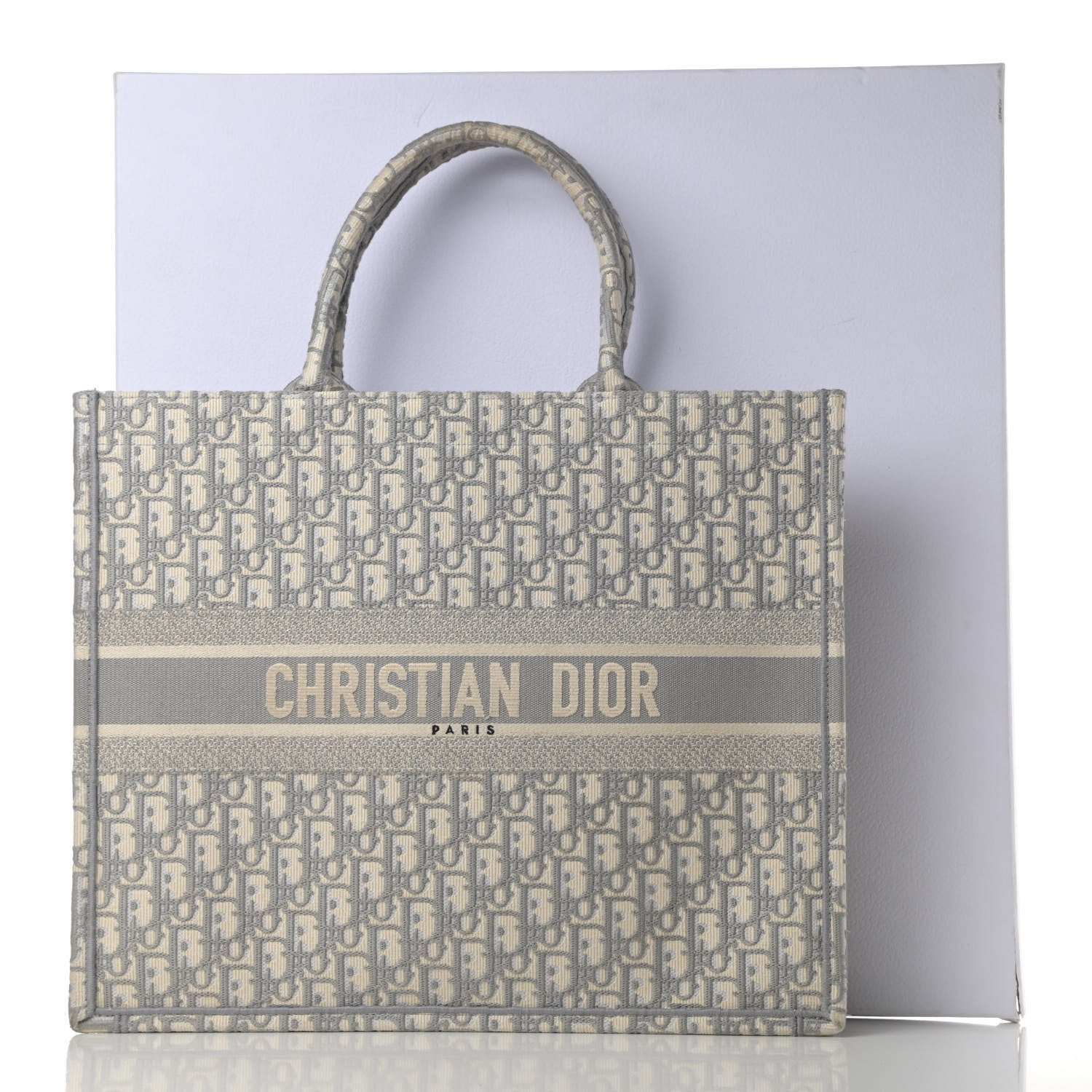 Christian Dior Oblique Large Book Tote Grey 13 of 13