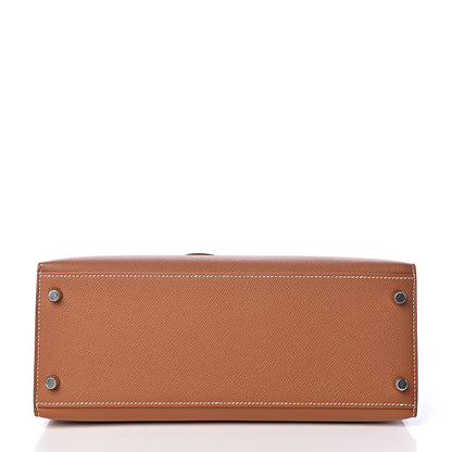 Hermes Epsom Kelly Sellier 28 Gold 5 of 37