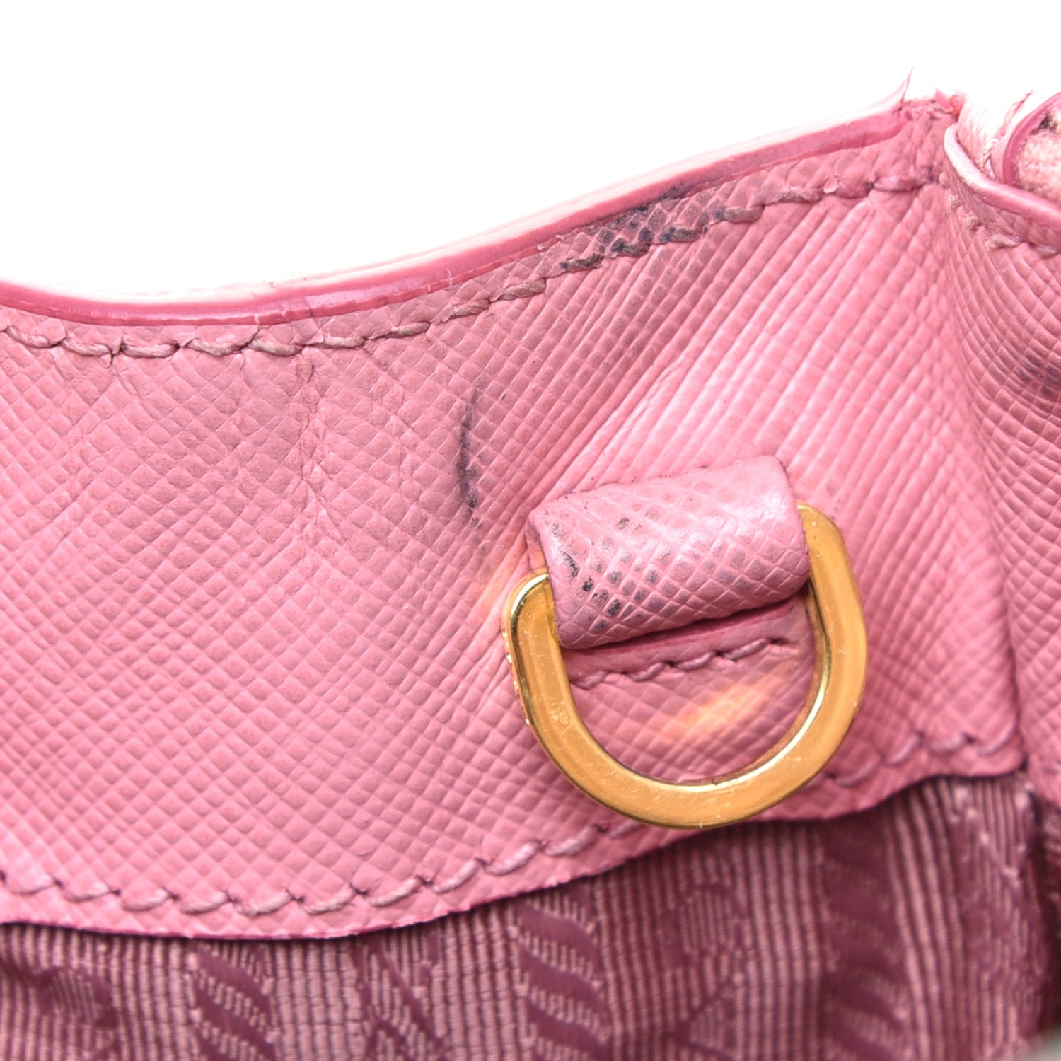 Prada Saffiano Mini Galleria Double Zip Tote Petalo 9 of 9
