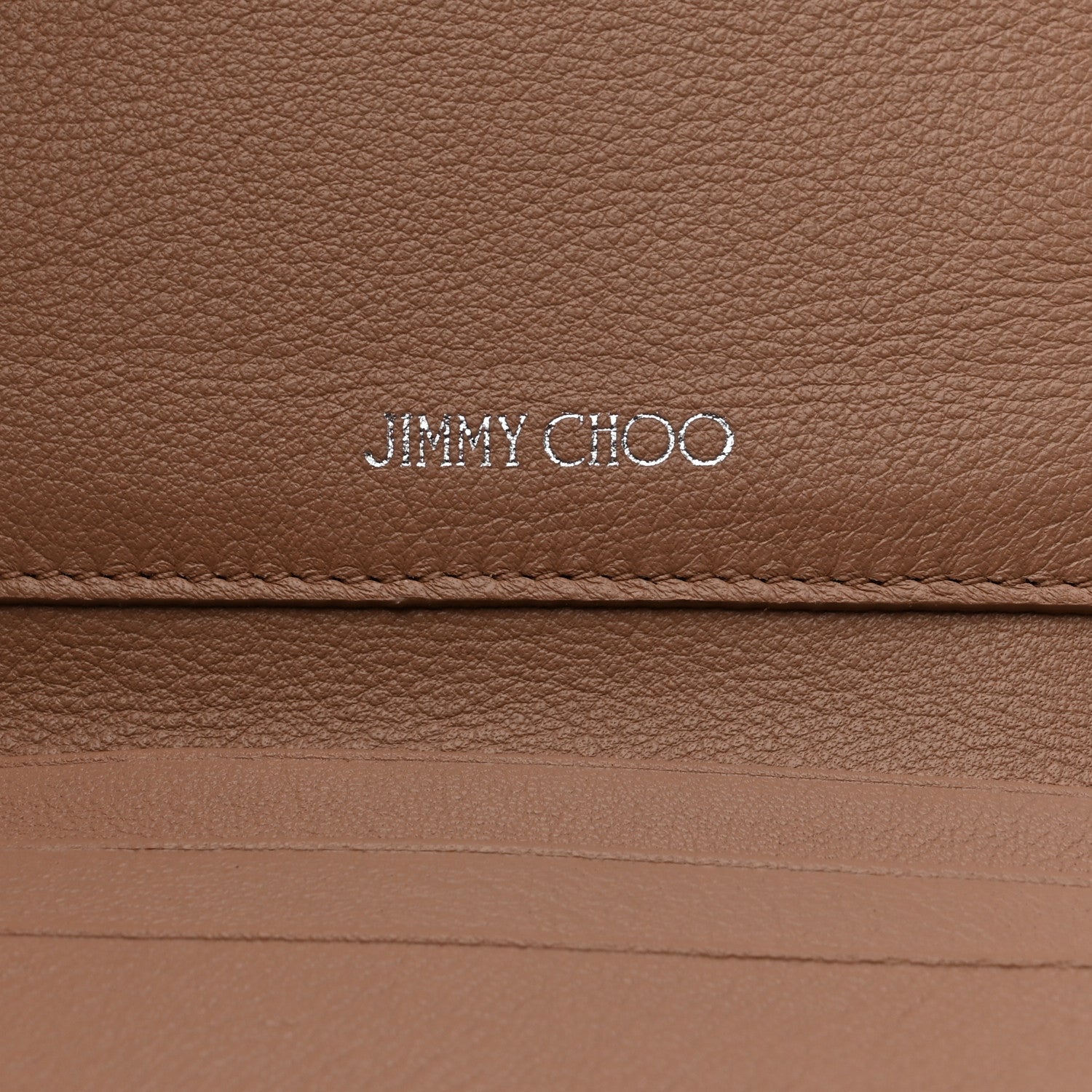 Jimmy Choo Calfskin Crystal Cheri Compact Wallet Powder Pink 6 of 8