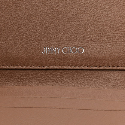 Jimmy Choo Calfskin Crystal Cheri Compact Wallet Powder Pink 6 of 8