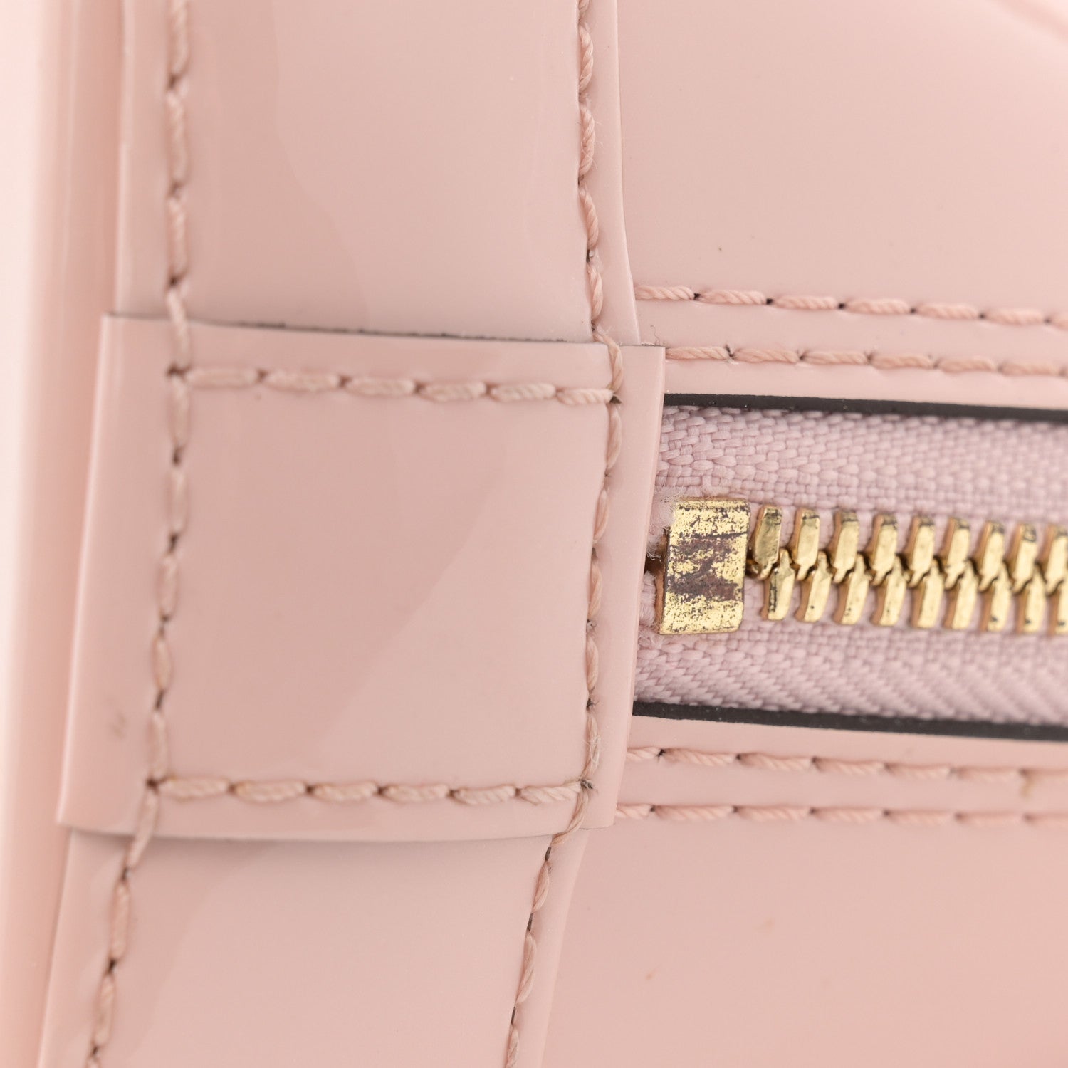 Louis Vuitton Patent Monogram Alma BB Rose Ballerine 11 of 12