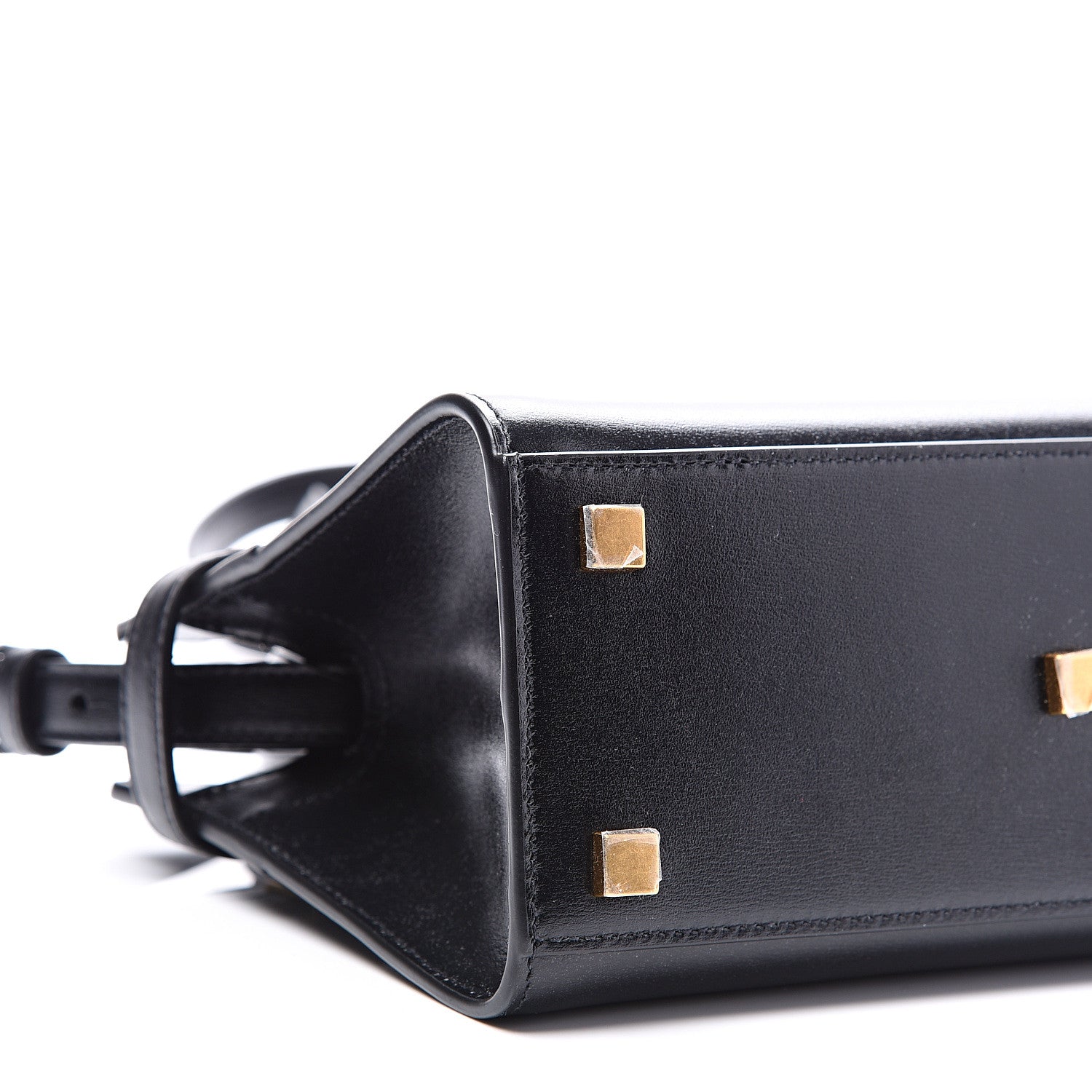 Saint Laurent Smooth Calfskin Manhattan Nano Shopper Tote Black 7 of 9