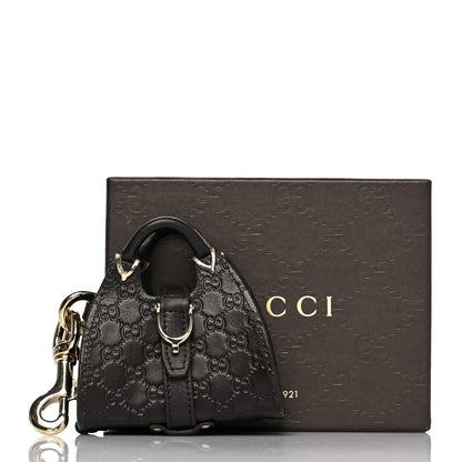 Gucci Guccissima Mini Jackie Bag Charm Black 9 of 9