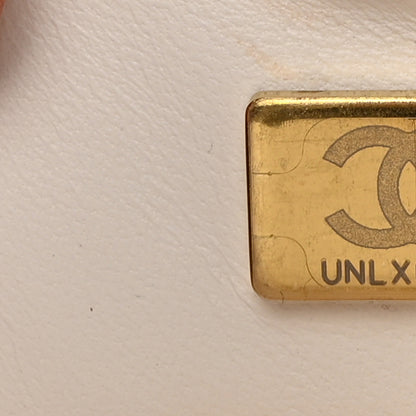 Chanel Sequin Logo CC Small Single Flap White Multicolor 7 of 10