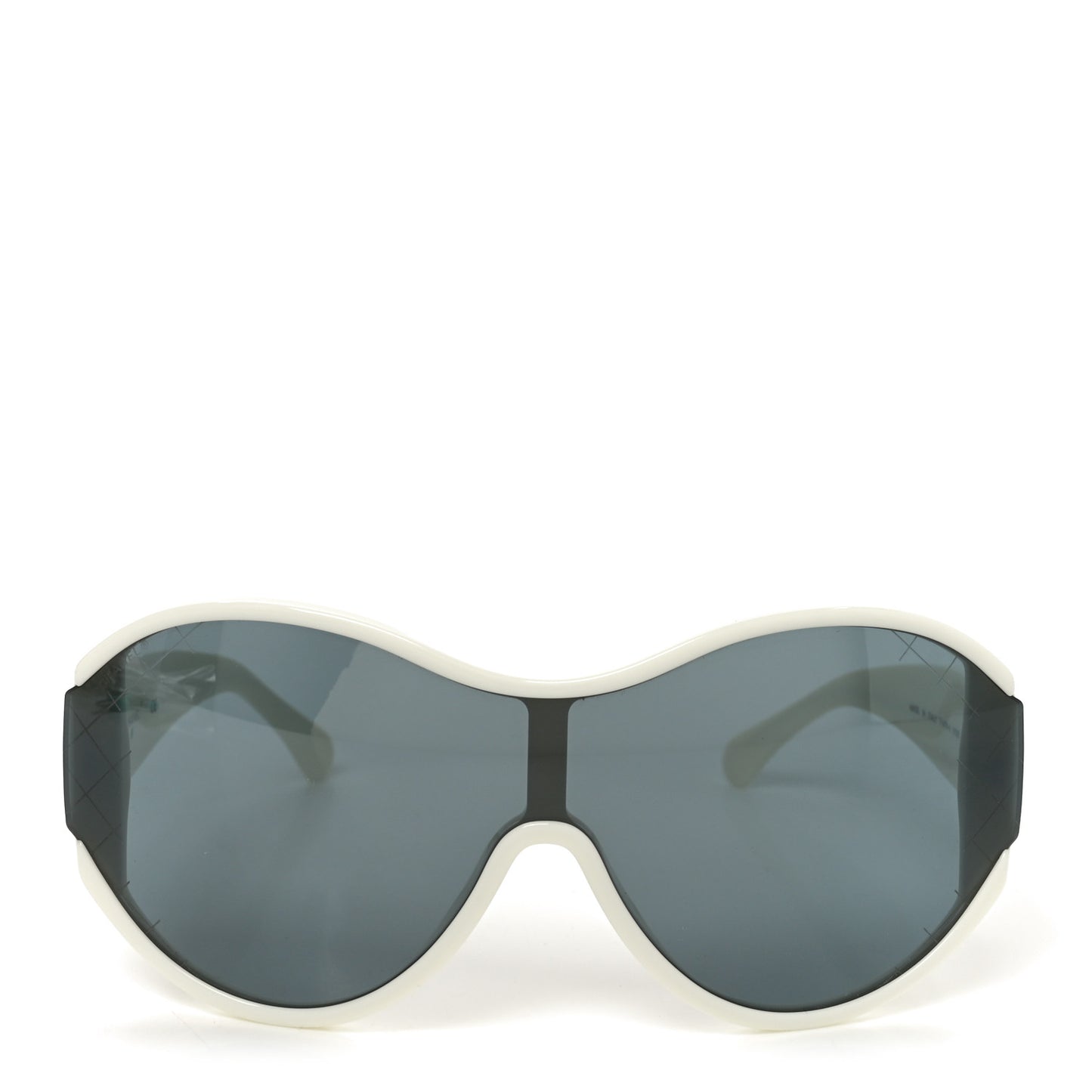 Acetate Shield Sunglasses 71476-A White