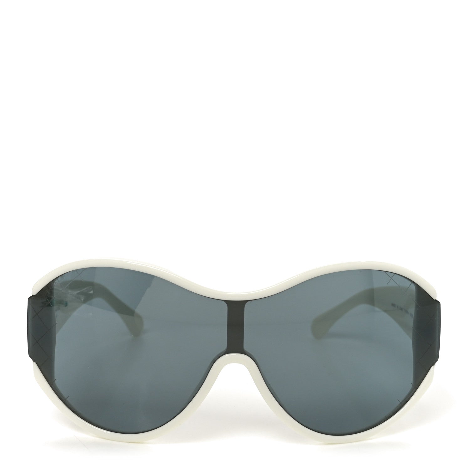 Chanel Acetate Shield Sunglasses 71476-A White 2 of 7