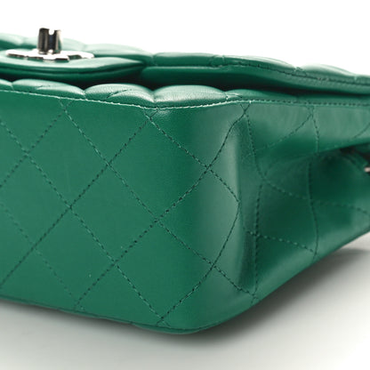 Chanel Lambskin Quilted Mini Square Flap Green 10 of 10