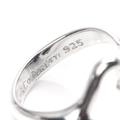 Tiffany Elsa Peretti Sterling Silver Open Heart Ring 51 5.75 5 of 5