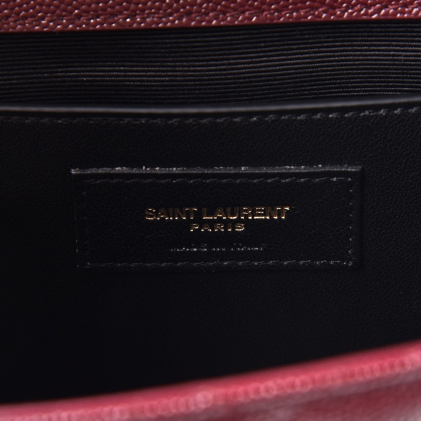 Grain De Poudre Textured Mixed Matelasse Medium Triquilt Monogram Satchel Rouge Legion