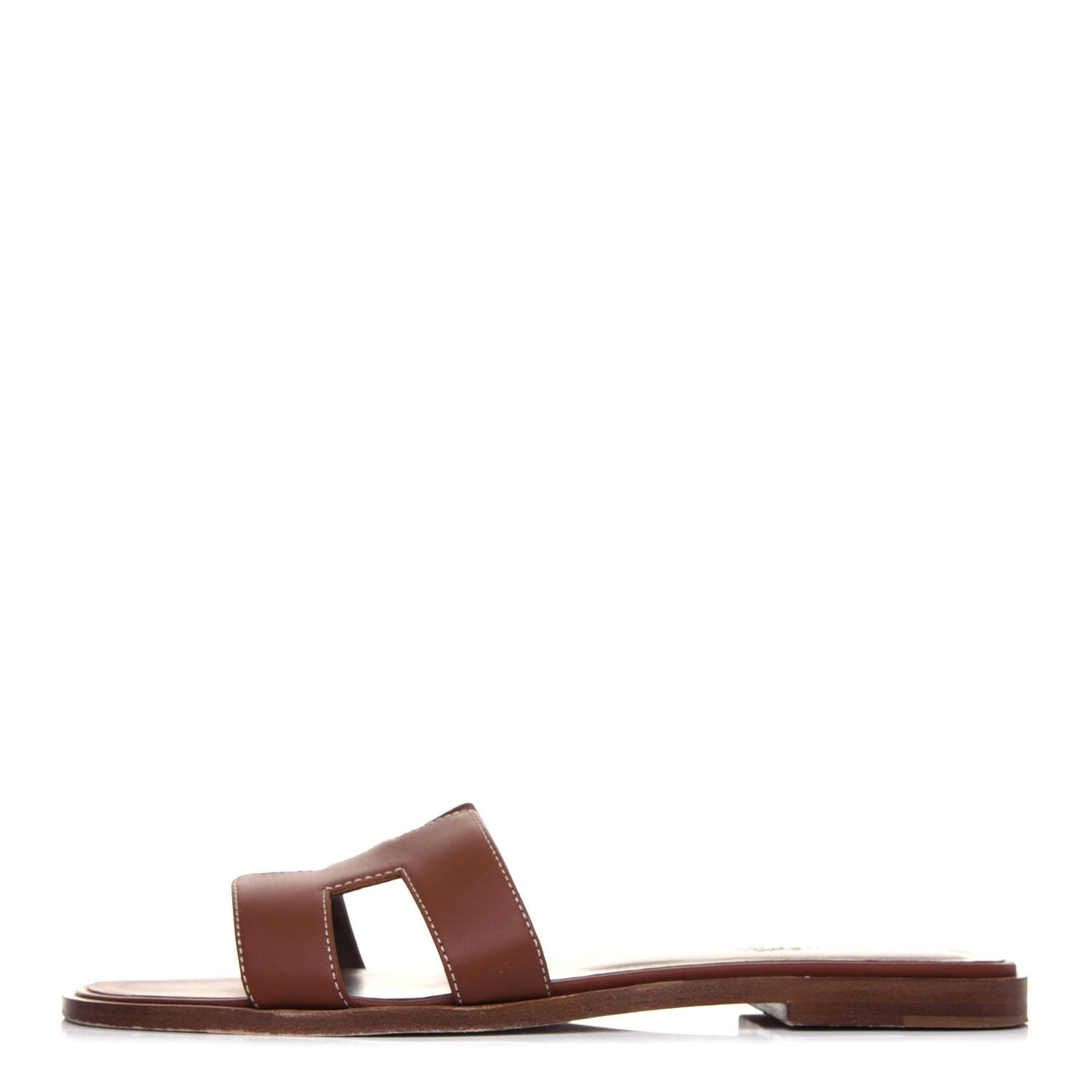 Box Calfskin Oran Sandals 38.5 Gold