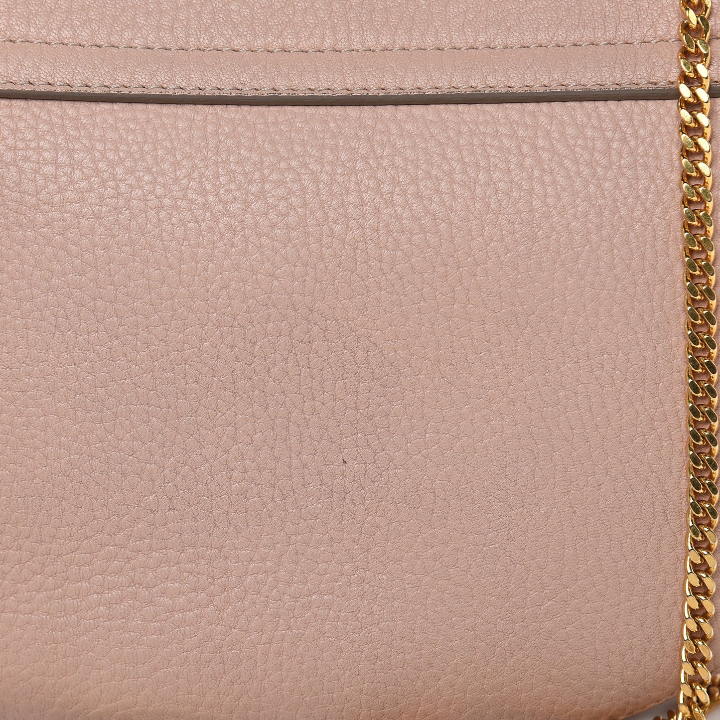 Grained Lambskin Drew Shoulder Bag Cement Pink