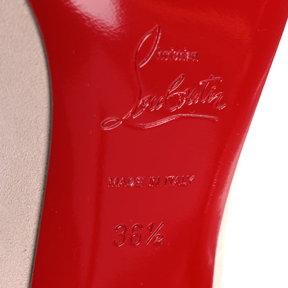 Christian Louboutin Veau Velours Duvette 100 Pumps 36.5 Leche 8 of 11