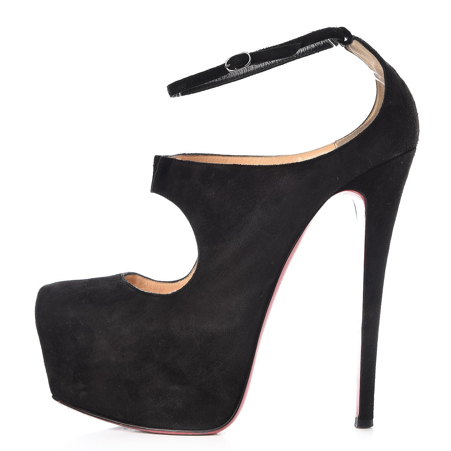 Christian Louboutin Suede Maillot 160 Pumps 38 Black 1 of 19