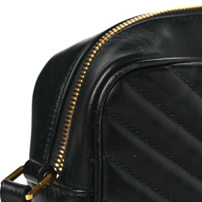 Saint Laurent Calfskin Matelasse Monogram Lou Camera Bag Black 13 of 16