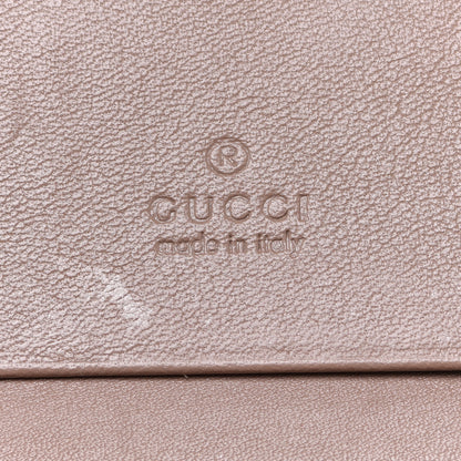 Gucci Calfskin Matelasse GG Marmont Card Case Porcelain Rose 7 of 10