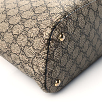 Gucci GG Supreme Monogram Linea A Hobo Brown 10 of 11