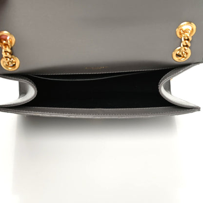 Saint Laurent Grain De Poudre Textured Mixed Matelasse Medium Triquilt Monogram Satchel Fog 4 of 6