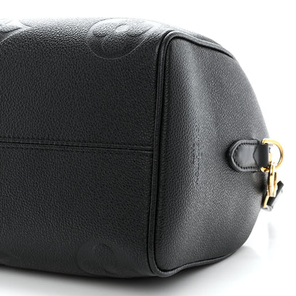 Louis Vuitton Empreinte Monogram Giant Speedy Bandouliere 25 Black 9 of 10