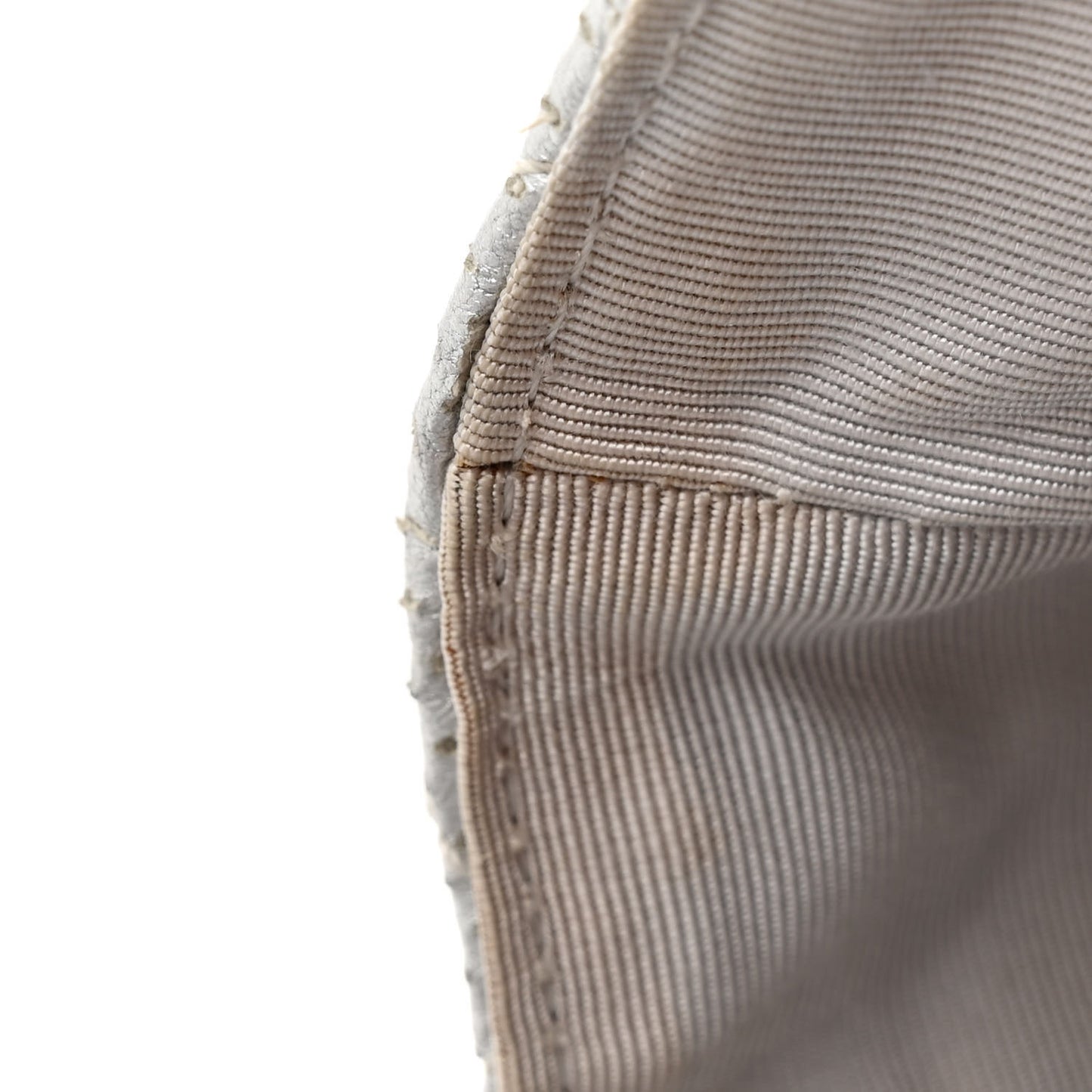 Perforated Metallic Lambskin Medium CC Medals Flap Silver