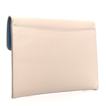 Burberry Goatskin Pendleton D-Ring Clutch Stone 3 of 6