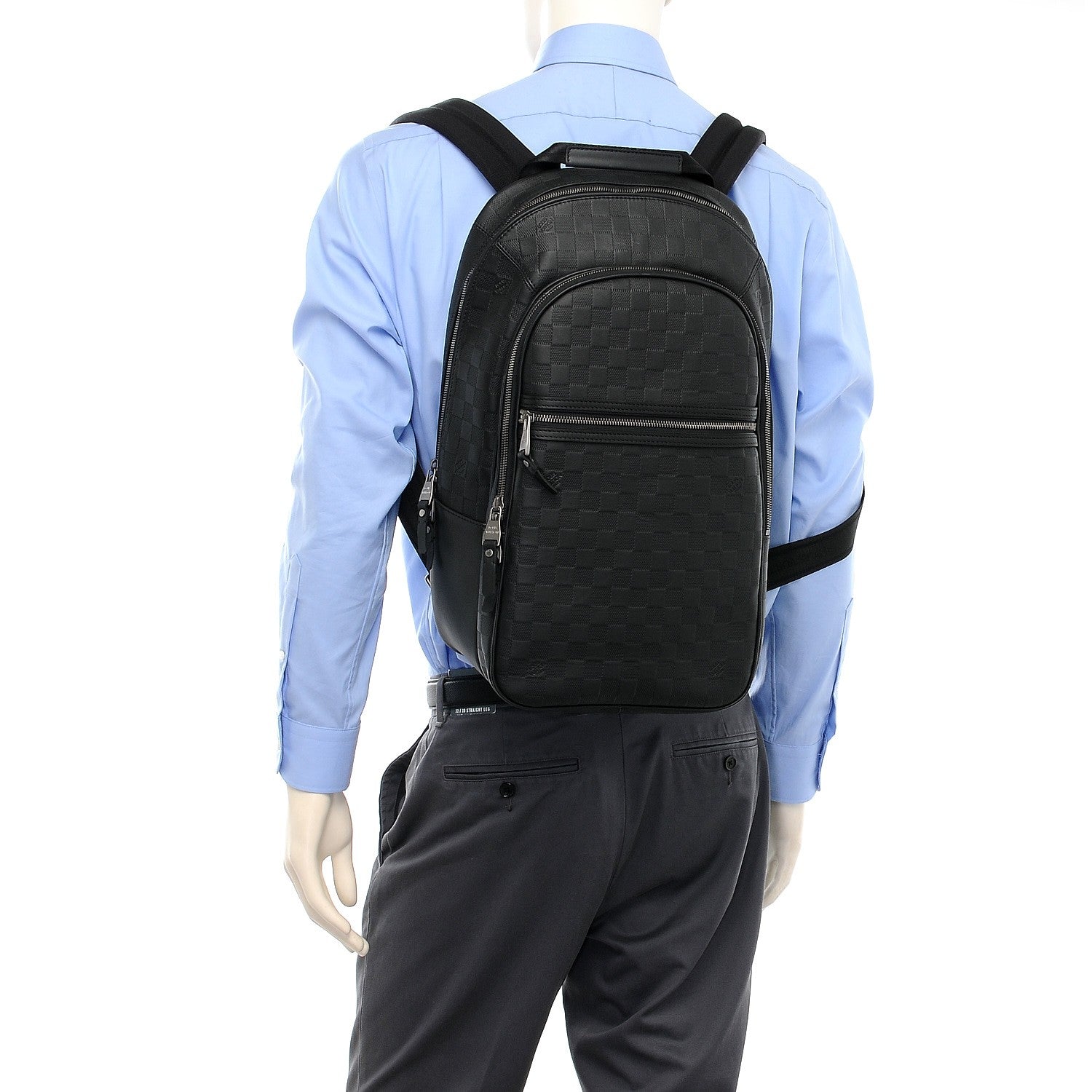 Louis Vuitton Damier Infini Michael Backpack Black 2 of 7