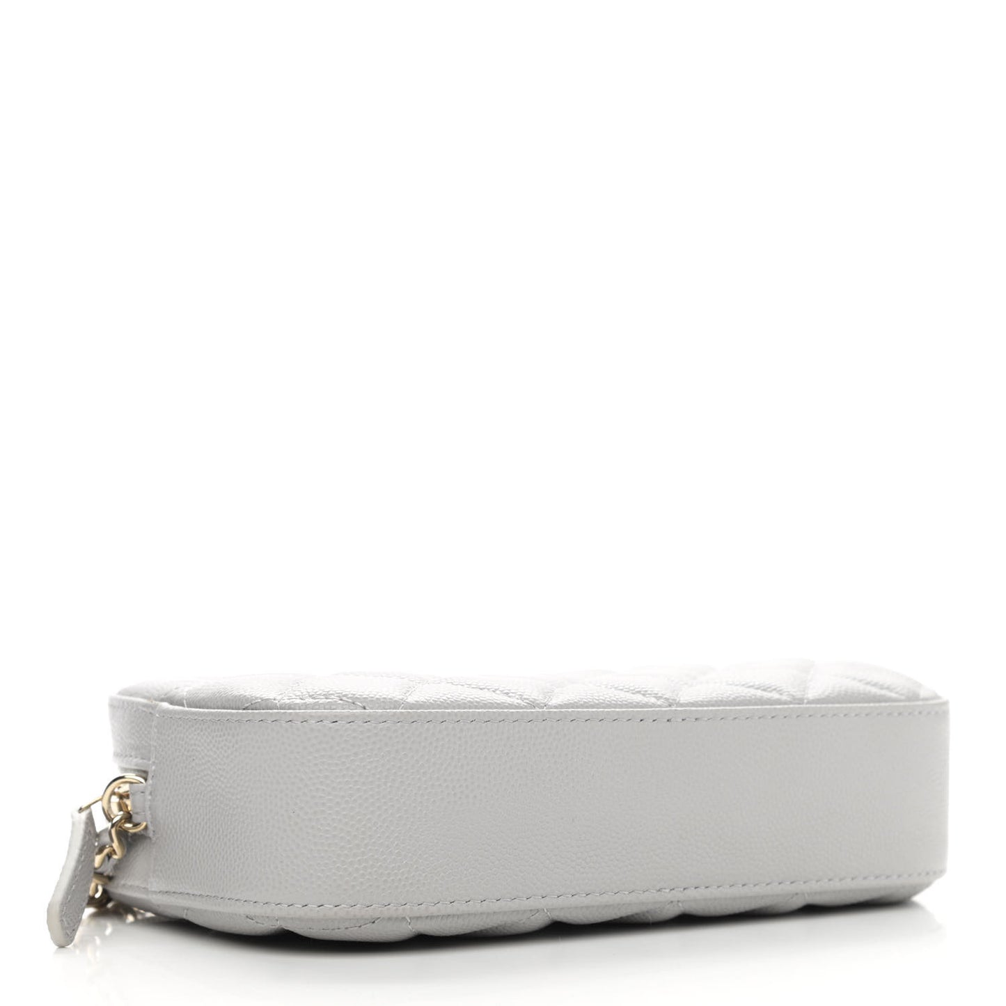 Caviar Quilted Camera Case Grey