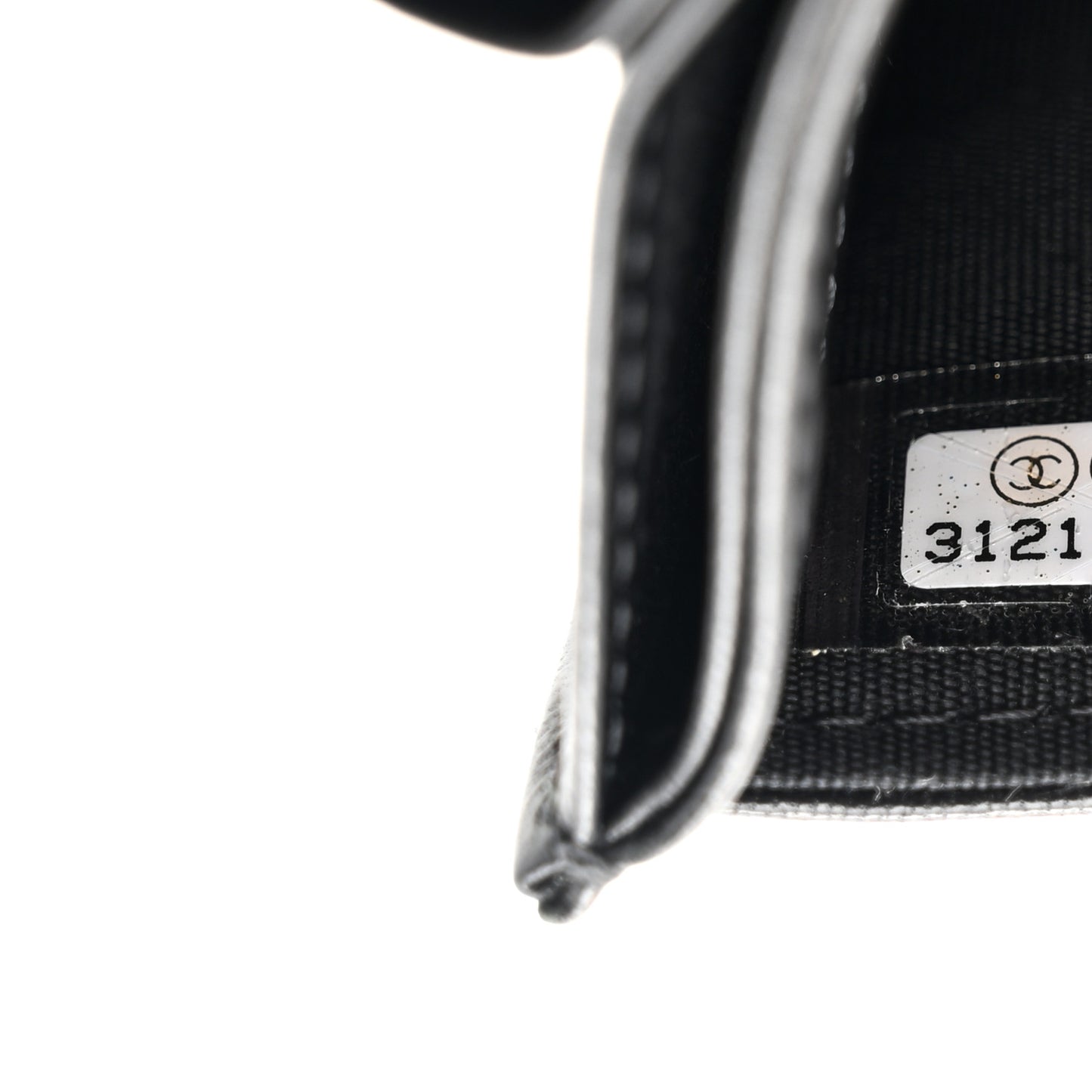 Lambskin Quilted My Chanel Lady Card Holder On Chain Black
