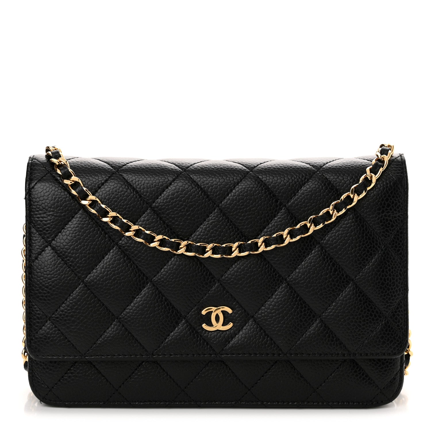 Chanel Caviar Quilted Wallet on Chain WOC Black 1 of 14