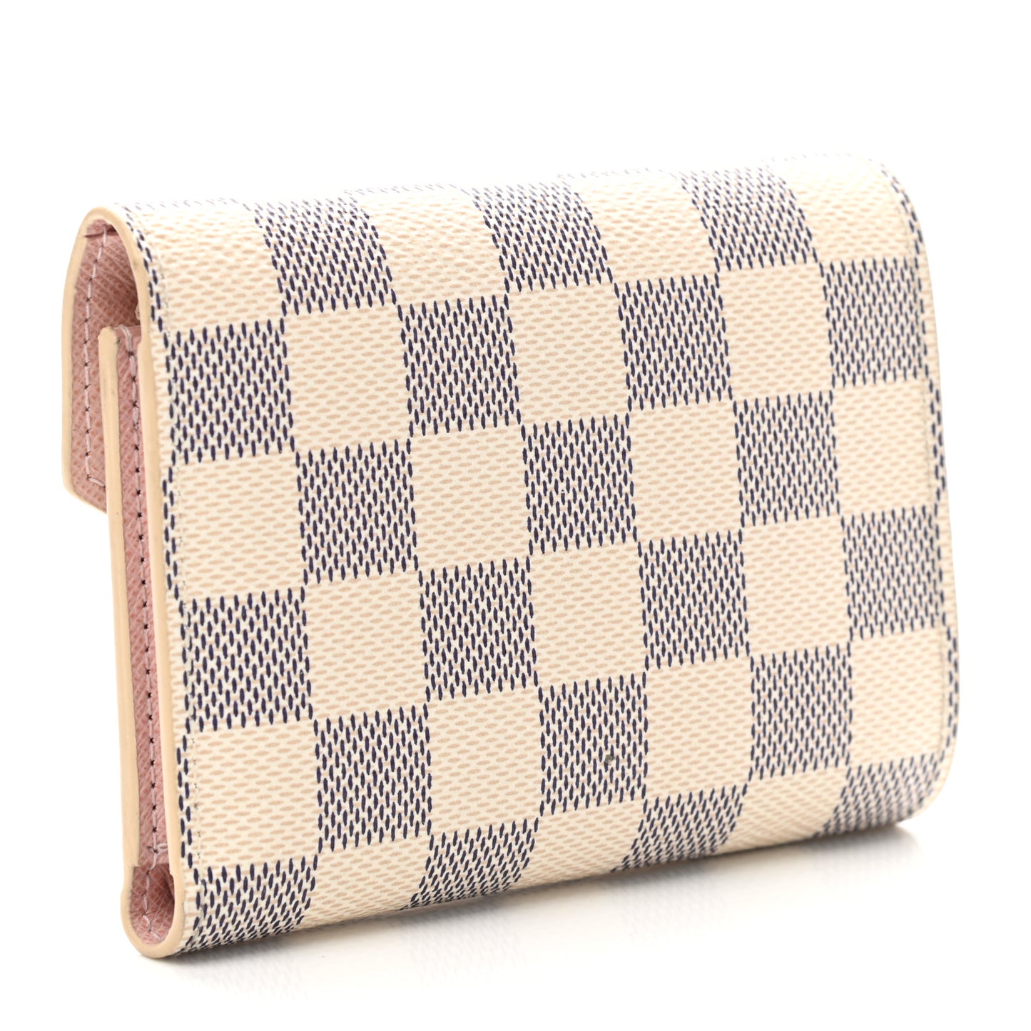 Damier Azur Victorine Wallet Rose Ballerine