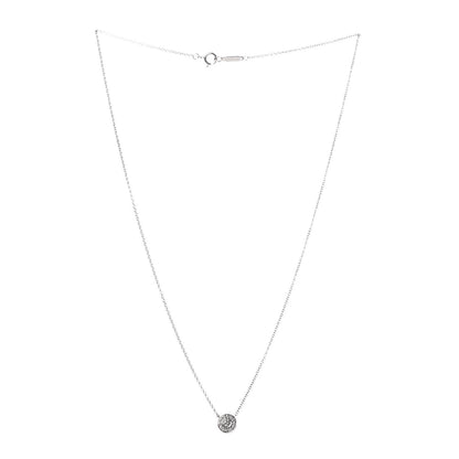 Tiffany Platinum Diamond .12ctw Circlet Pendant Necklace 4 of 6