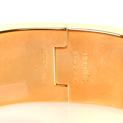 Hermes Enamel Wide Clic Clac H Bracelet PM Black 4 of 4