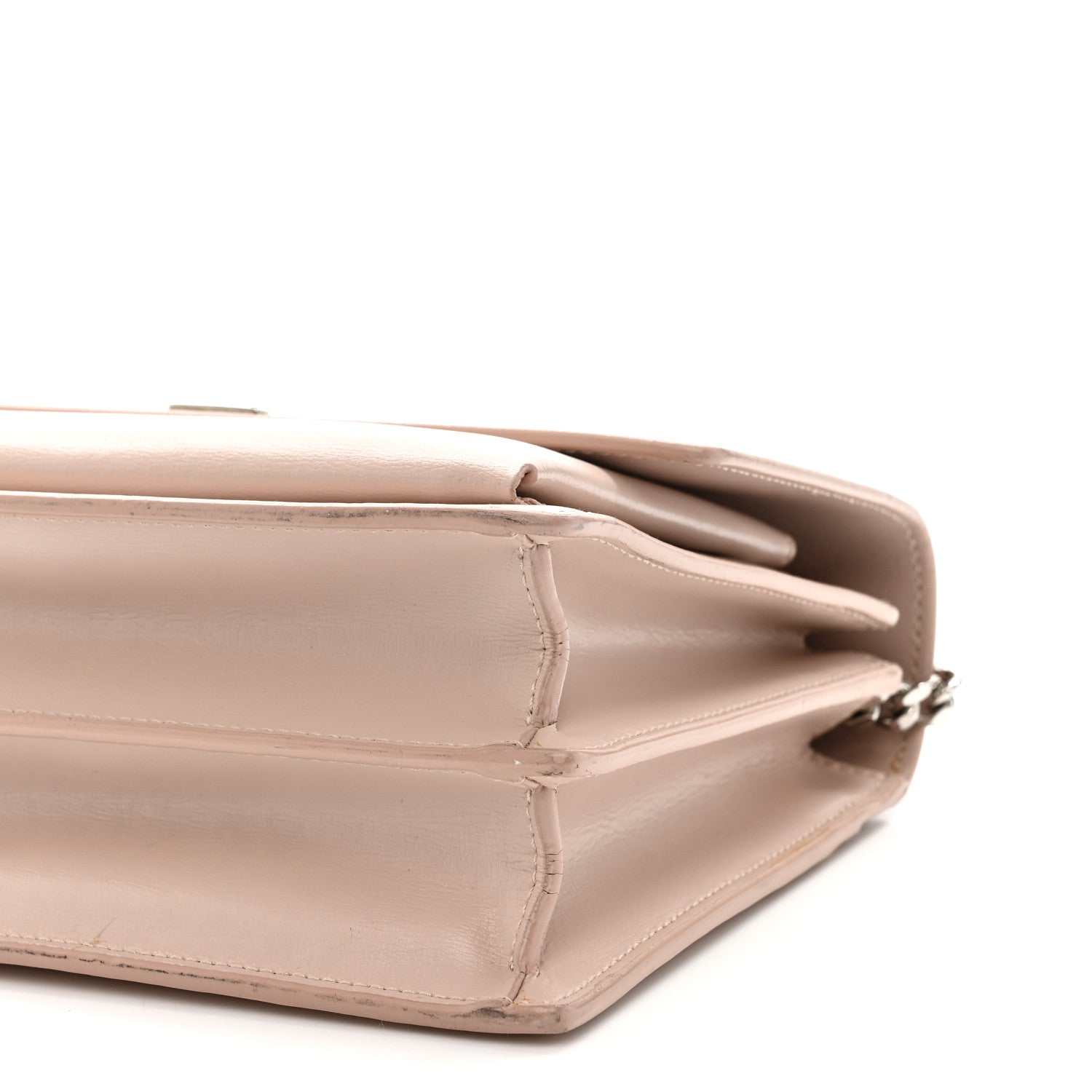 Saint Laurent Calfskin Medium Monogram Sunset Marble Pink 10 of 19