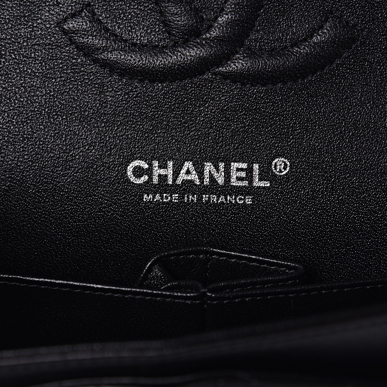 Chanel Lambskin Quilted Medium Double Flap Black 6 of 16