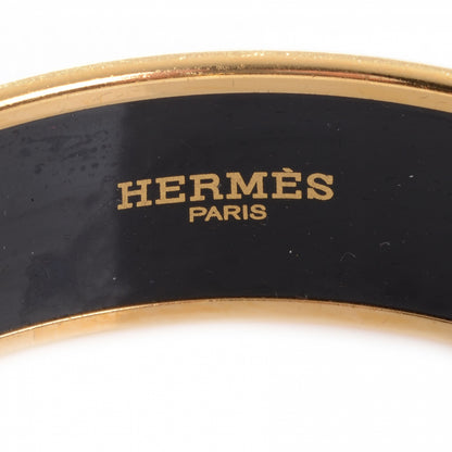 Hermes Enamel Printed Tenues Et Couvertures Wide Bracelet 70 3 of 5