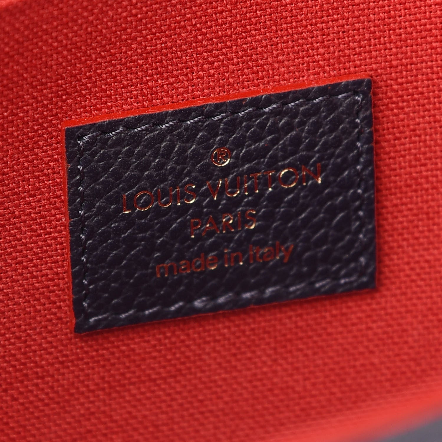 Louis Vuitton Empreinte Pochette Felicie Chain Wallet Marine Rouge 7 of 10