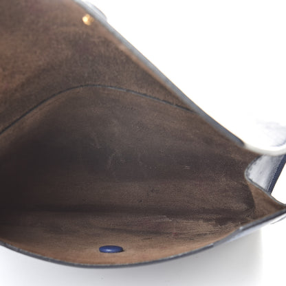 Celine Smooth Calfskin Tie Knot Companion Pouch Dark Indigo 5 of 14