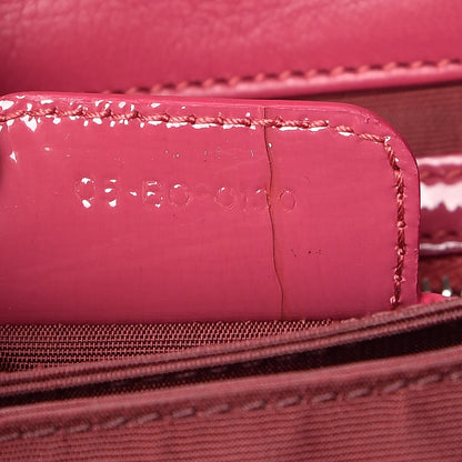 Christian Dior Patent Cannage New Lock Flap Pink 7 of 11